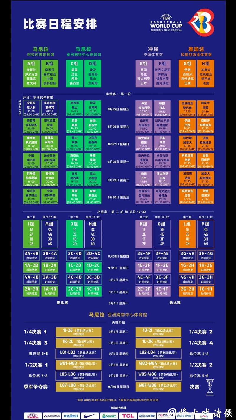 2023世界杯赛程公布具体时间安排 2023世界杯赛程公布具体时间安排